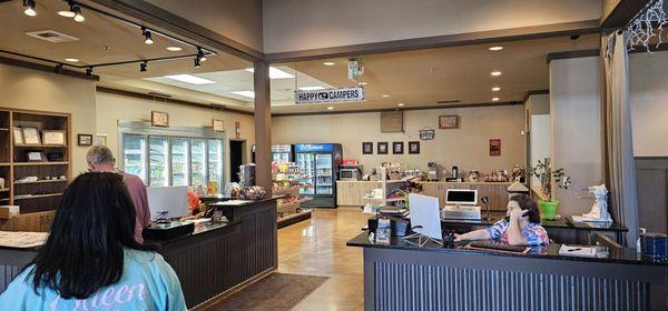 Check in is sloooooow. One lady sitting to the left behind her computers was scatter-brained.