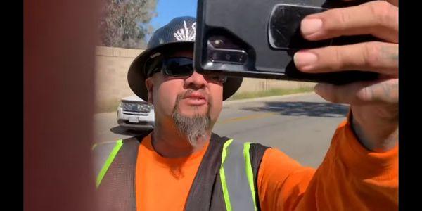 Taking pictures on company time lol