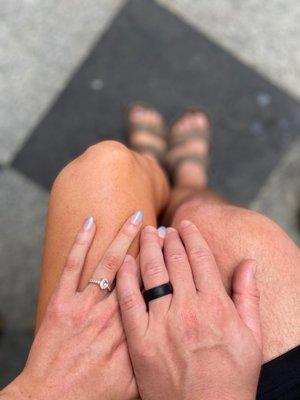 Acrylic full set ($55) + special shape ($7) + French tip ($5)