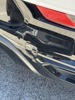 Damage prior to rental for time stamp.