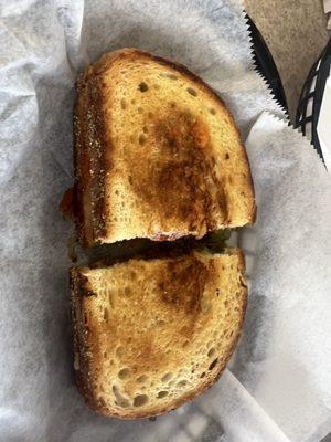 Grilled Cheese Sandwich with meatballs!