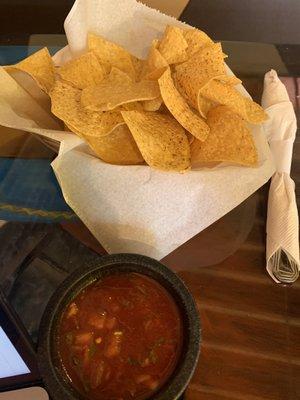 Fresh chips and salsa
