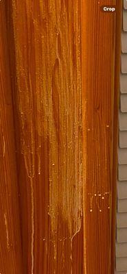 Door facing's woodwork