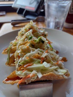 Chicken won-ton tacos - amazing