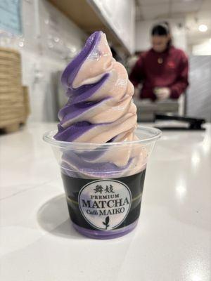 Strawberry Taro swirl