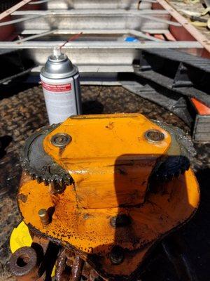 Maintenance on manual chain and lever chain hoists.