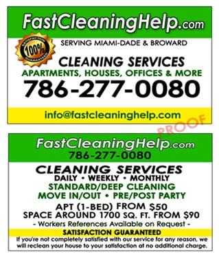 Fast Cleaning Help