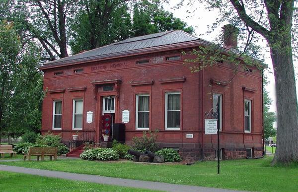 The Hatfield Historical Museum is located on the 2nd floor of Dickinson Memorial Hall, above the Hatfield Public Library.
