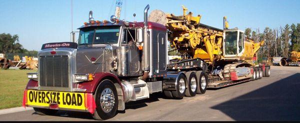 Moving a heavy-haul load.