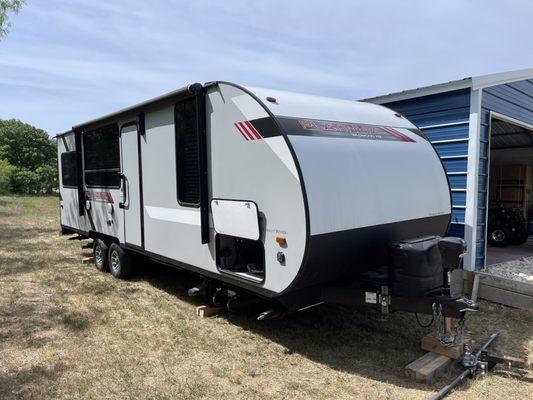 Travel trailer inspected.