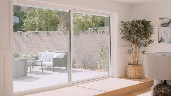 Energy efficient dual pane sliding glass door in Los Angeles. Lowest prices guaranteed!! #windowanddoorreplacement #windowreplacement #door