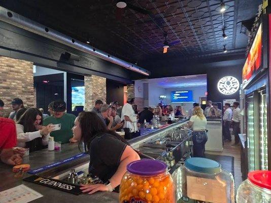 Tee'd Up Tavern at the bar