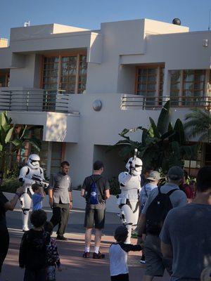 Storm troopers coming to entertain us in line