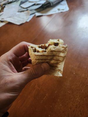 Custom order: haloumi in Saj bread. Wonderful!