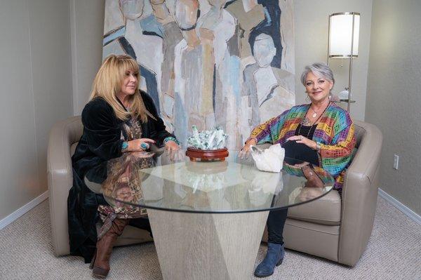 Kimberlee and I at the shop.