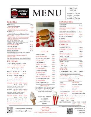 New Updated Menu