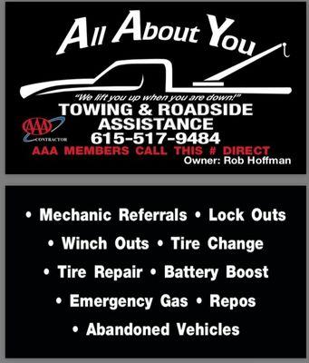 All About You Towing & Roadside Assistance