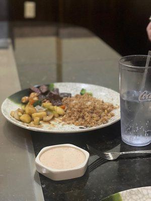 Kids menu: Hibachi steak