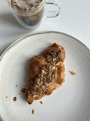 Pistachio cherry croissant