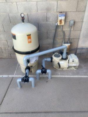 New pentair pump and filter