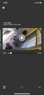 Very suspicious up to no good until cameras were spotted