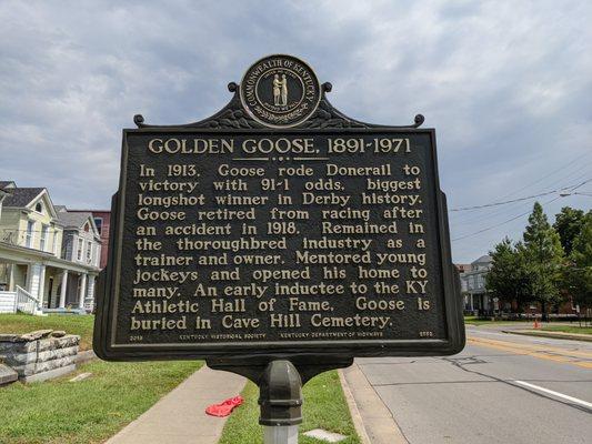 Golden Goose Historical Marker