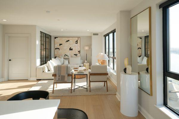 Spacious floorplans with open-concept layouts and oversized windows