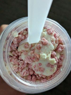 Top view of my strawberry shortcake McFlurry