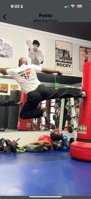 Dr. Levi ... Flying side kick