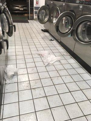 8:00pm I guess they got tired of cleaning 