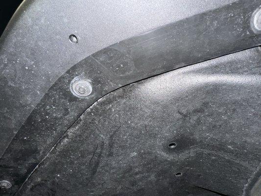 Hole of the skrew(not deep whatsoever)