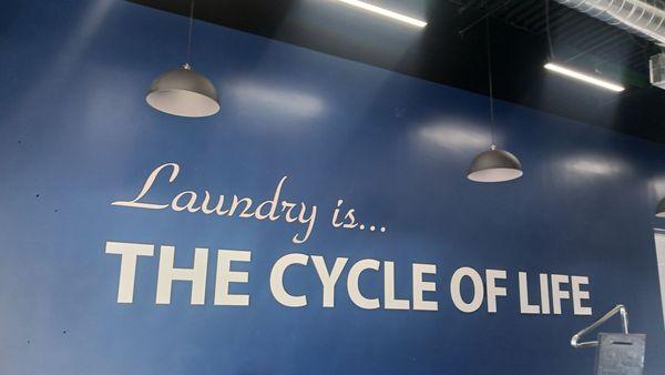 The main wall that greets you