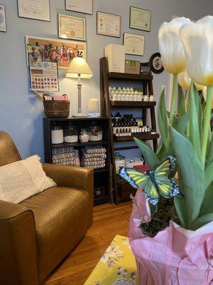 Come on in for your foot detox and have a cup of tea.