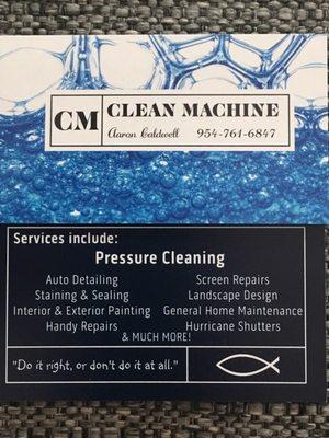 Business cards and photos of some previous jobs The family rule we work and live by is do it right or don't do it at all