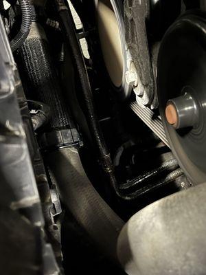 Transmission fluid leak... selling the car like this is absurd