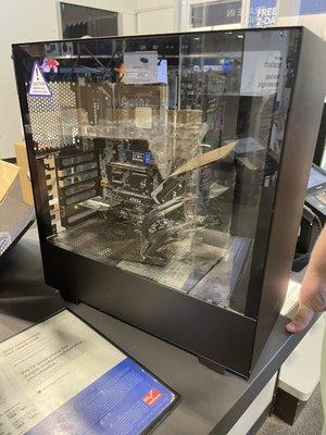 The empty component handed back to us without being fixed.