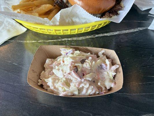 The infamous five dollar tray of coleslaw