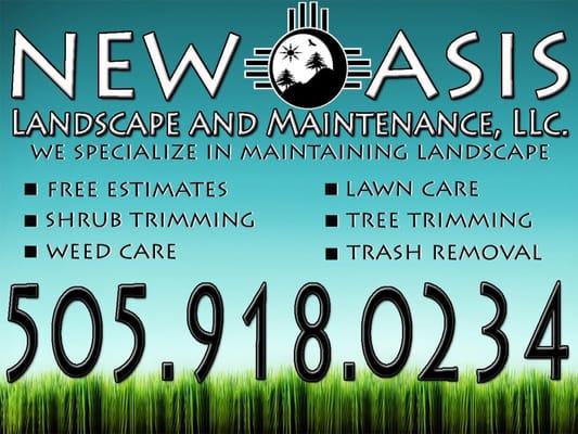 New Oasis Landscape and Maintenance