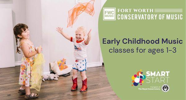 Our Smart Start Early Childhood Music classes give kids a great start in music!