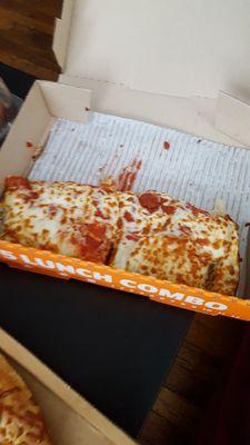 Not cheesy bread, its a lunch box pizza!!!