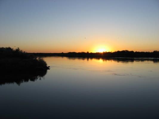 Sunrise just outside of the lagoon