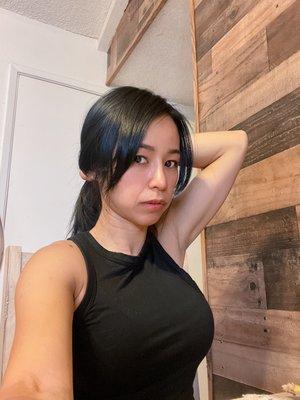 I be able to tie my hair.