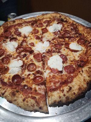 Ricotta and pepperoni cups