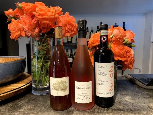 Opening night bottles