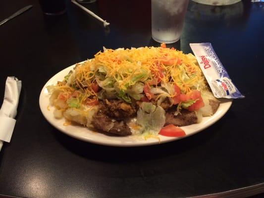 The Taco Spud. Somewhere under this is a potato.