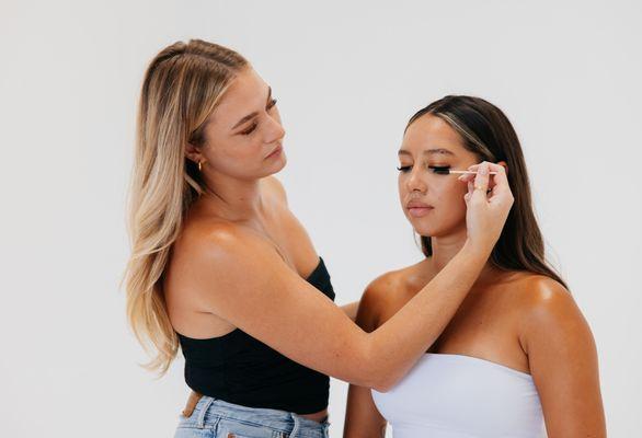 Our lead artist in her training session