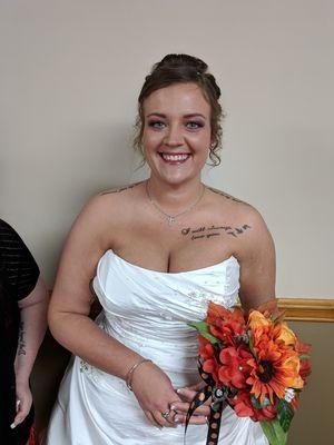 Bridal airbrush makeup