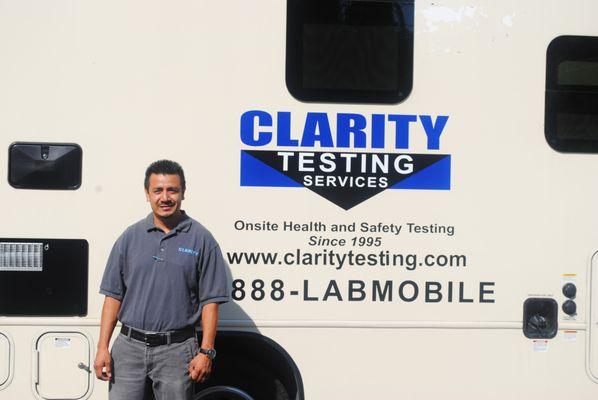 Clarity's Head Of Onsite Tests and Mobile Units.