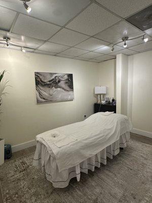 Our massage room is your private retreat for stress relief and healing.