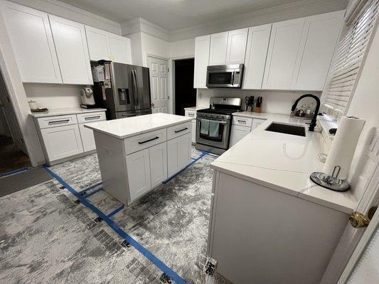 Quartz countertops installed by DGS Contractors